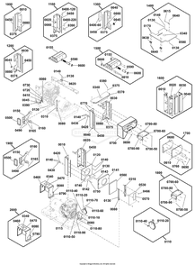 Fuel, Duct And Support Group Diagram and Parts List for 040678-01  Briggs and Stratton Generator